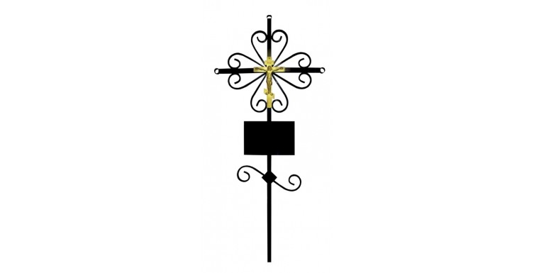 Крест металлический "Вензель"